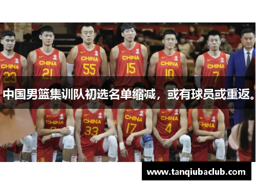 中国男篮集训队初选名单缩减，或有球员或重返。
